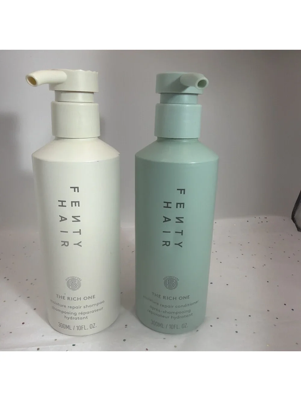 Fenty Hair Rich One Shampoo & Conditioner 10oz Set + Scalp Massager Bonus